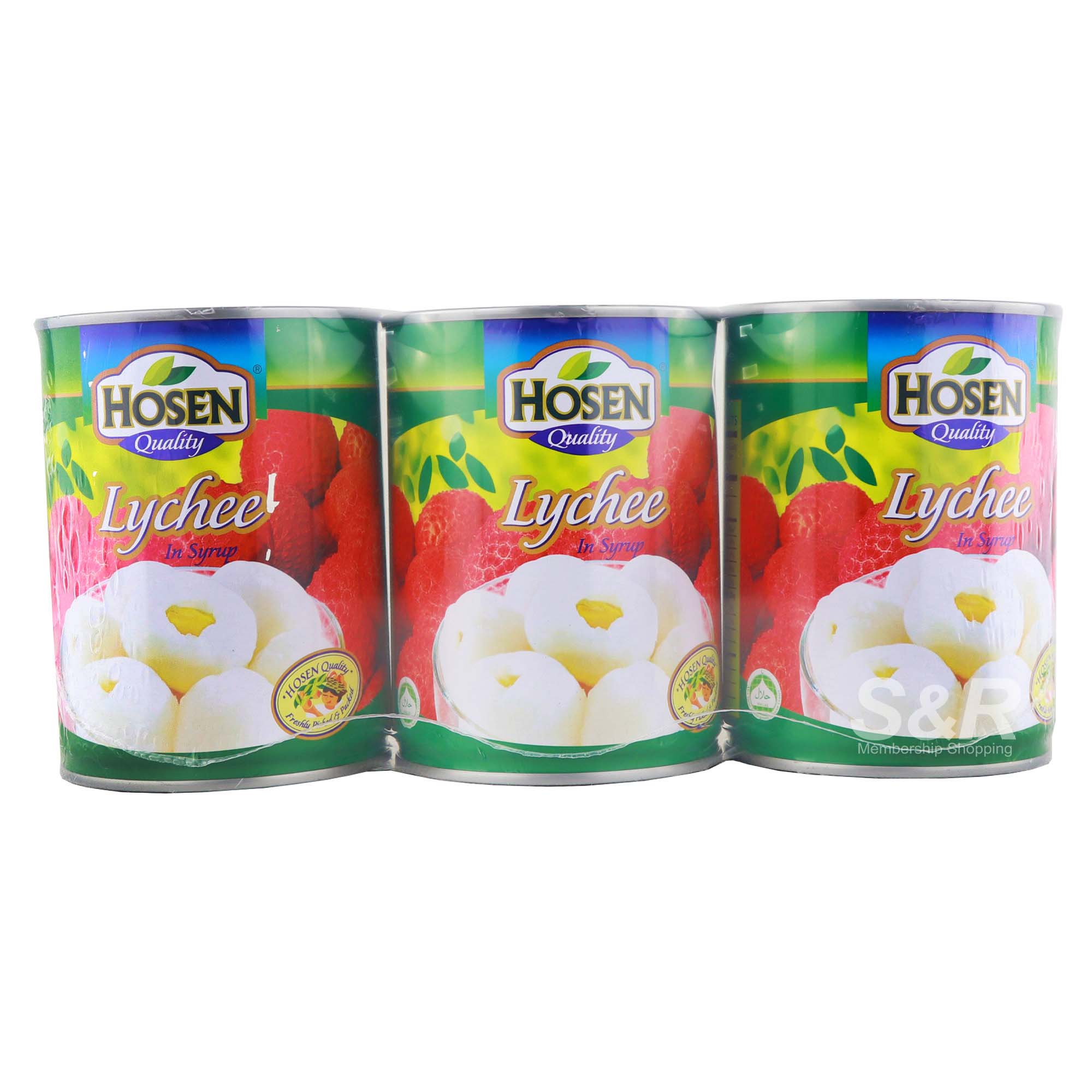 Hosen Quality Lychee in Syrup 3 cans Hosen Quality Lychee in Syrup 3 cans